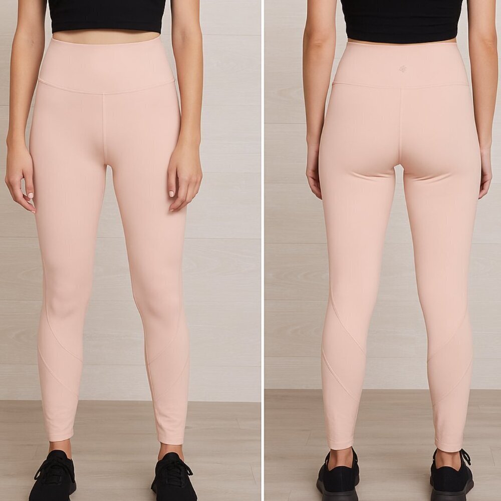 Athleta Women's Eclipse 7/8 Leggings Tights XS Ballerina Gown Pale Light Pink